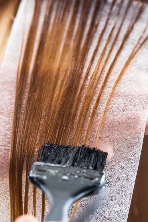 Olaplex hair treatment application